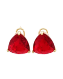 Silver GP Ruby earrings