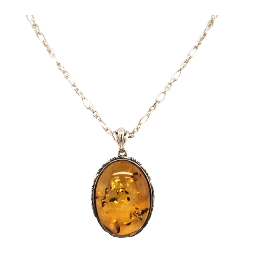 Green Amber Pendant