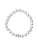 Kids Stretchy Pearl Bracelet clear stones