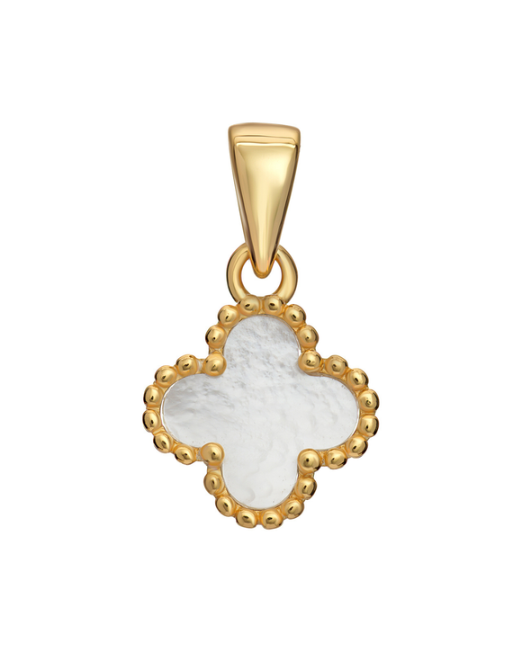 Mother of pearl clover Necklace