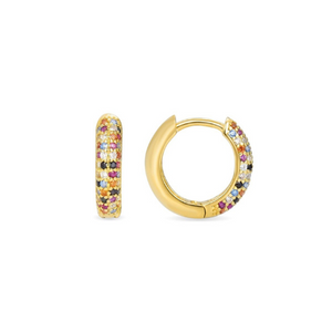 Luxender GULY Earrings with Multicolour Zirconia