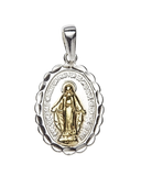18mm Miraculous Medal Two Tone