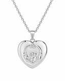 CZ Claddagh Celtic Heart Pendant