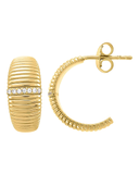 Burren - Young Hearts Earrings – Ribbed Hoops