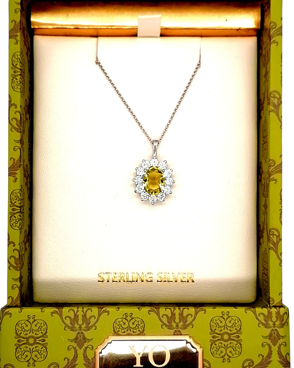 Citrine Cluster Necklace