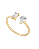 9ct Gold CZ Torque Ring