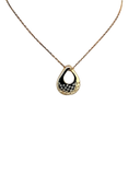 Teardrop Gold CZ Necklace