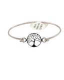 Silver Tree Of Life Bangle