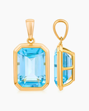 Burren - Lagoon Blue Topaz Medium Pendant