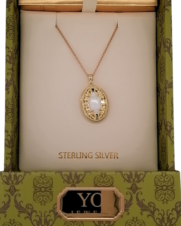 Gold plated Opal Locket