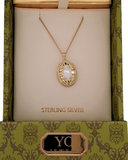 Gold plated Opal Locket