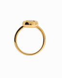Burren - Step Back Ring CZ Bezel Ring