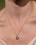 Burren - Sole Pendant Bezel-Set CZ Solitaire Necklace