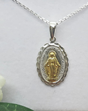 18mm Miraculous Medal Two Tone