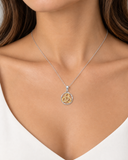 Circle Two Tone Celtic Pendant