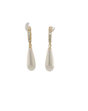 Gold plated CZ & Pearl Huggies