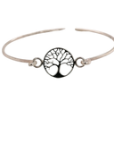 Silver Tree Of Life Bangle