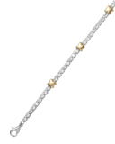 Two tone tennis bracelet