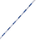 Sapphire silver tennis Bracelet