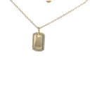 Stone set Gold Plated Necklace (free engraving)