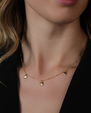 Gold Plated Three Heart Necklace