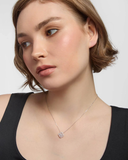 Silver CZ Cluster Clover Pendant