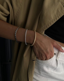 Gold Plated CZ Rubover Bangle