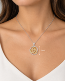 Circle Two Tone Celtic Pendant