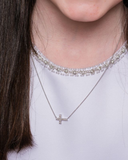 CZ Cross Necklace