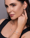 Mother of pearl clover Necklace