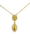 Citrine Gold Necklace