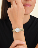 Rosefield The Small Edit White Steel Gold  26mm