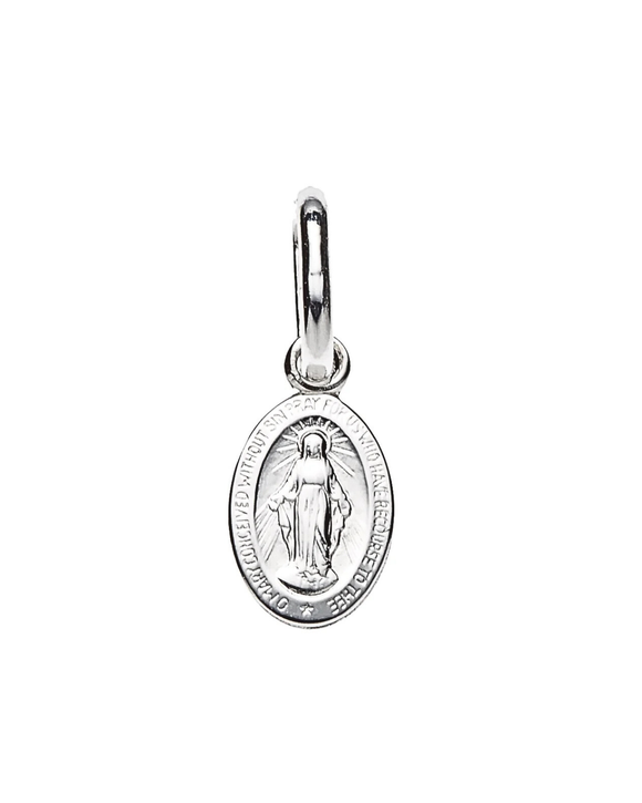 08mm tiny Silver Miraculous Medal*