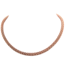 Rose gold textured necklace