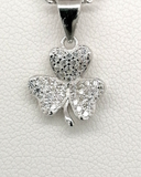 Stone Set Shamrock Necklace