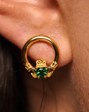 Burren - Wild Heart Claddagh Stud Earring