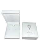 Infinity CZ Silver Stud Earrings