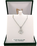 Stone Set Shamrock Necklace