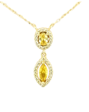 Citrine Gold Necklace