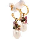 Pearl & Bead hoop earrings