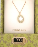 Gold plated Opal Locket