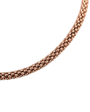 Rose gold textured necklace
