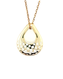 Teardrop Gold CZ Necklace