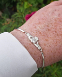 Birthstone Claddagh Bangle