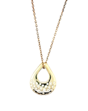 Teardrop Gold CZ Necklace