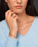 Burren - Step Back Ring CZ Bezel Ring