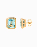 Burren - Lagoon Blue Topaz Earrings