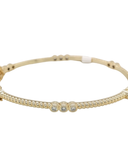 Beaded CZ GP Bangle