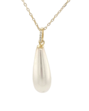 Peal CZ Necklace Gold Plated