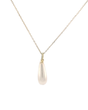 Peal CZ Necklace Gold Plated